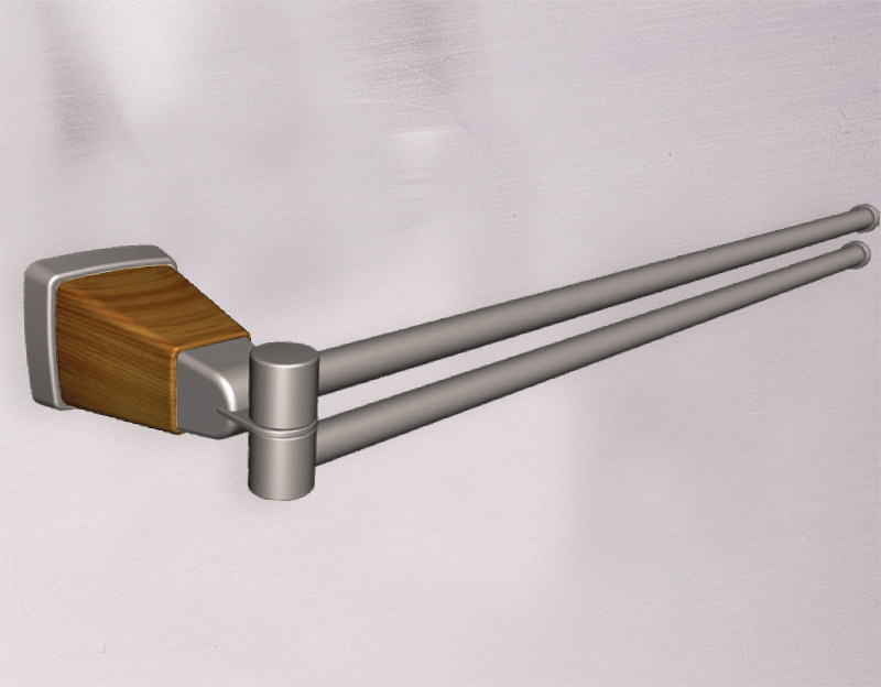 SWIVEL DOUBLE TOWEL BAR