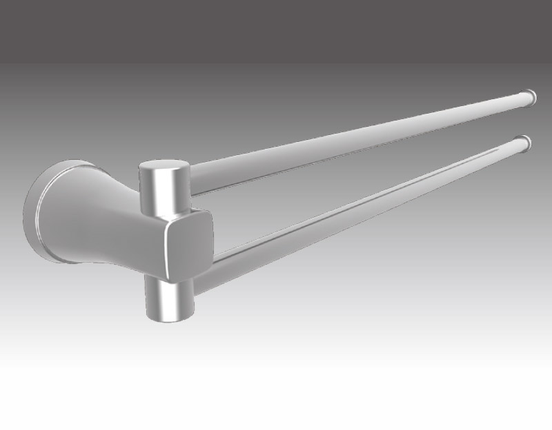 SWIVEL DOUBLE TOWEL BAR